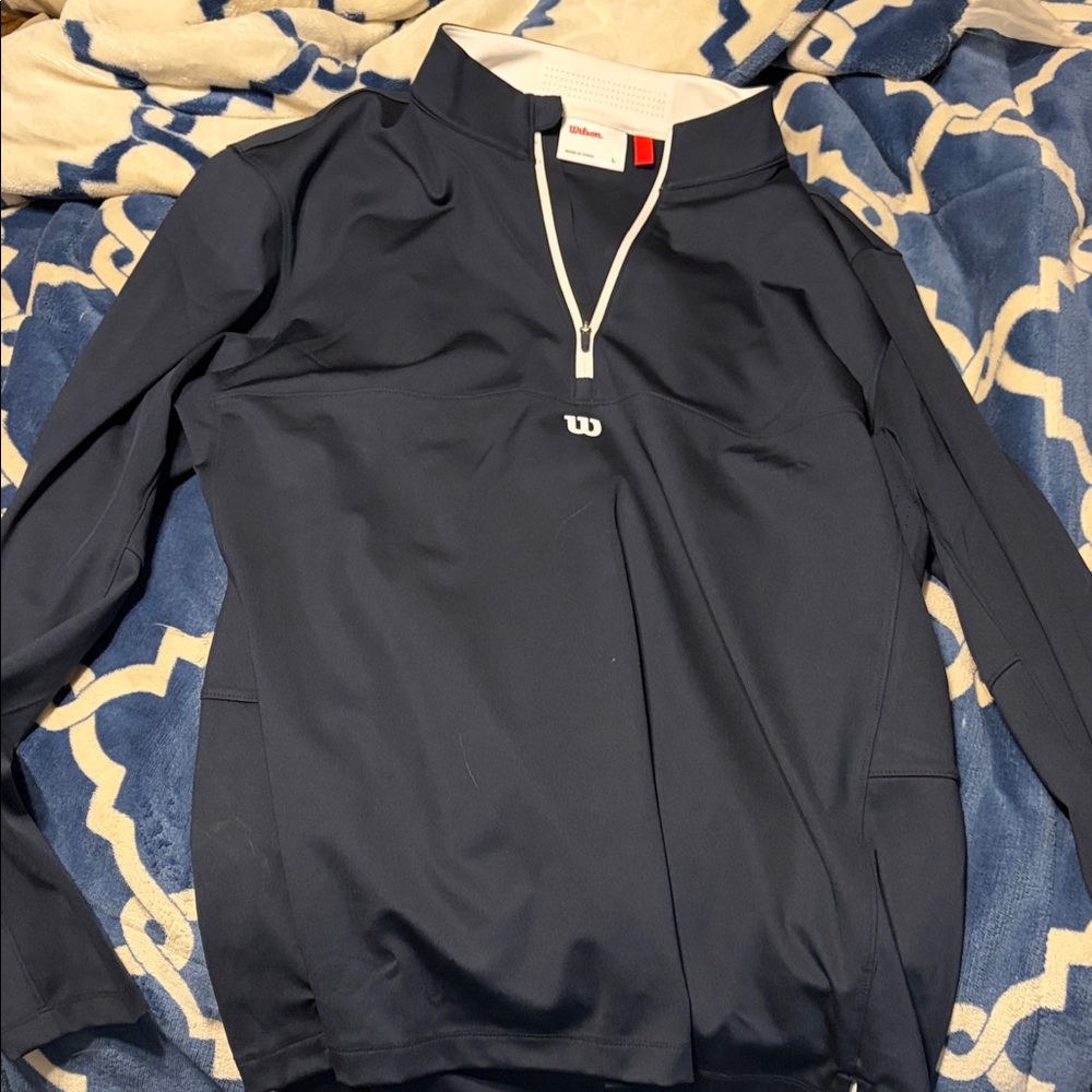 Wilson Dark Blue Quarter-Zip Pullover